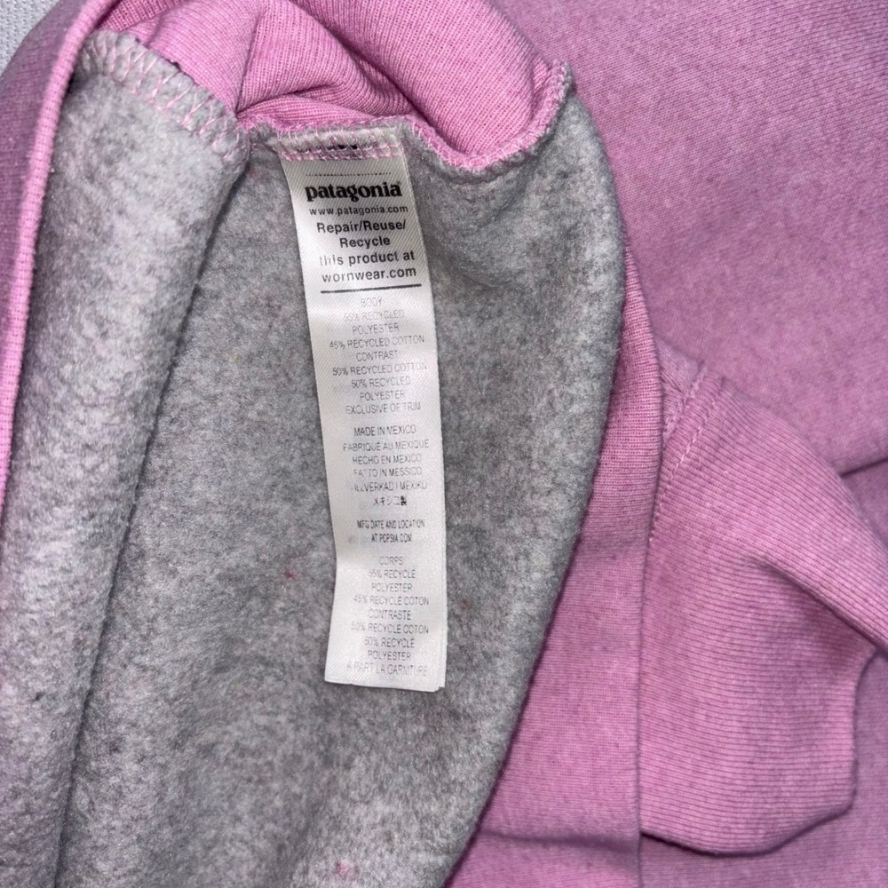 Patagonia Uprisal Crewneck Sweatshirt Women's XS Pink Logo Long Sleeve Pullover - Picture 5 of 6